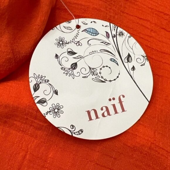 Naif Orange Sleeveless Dress Boho Style - Picture 7 of 7